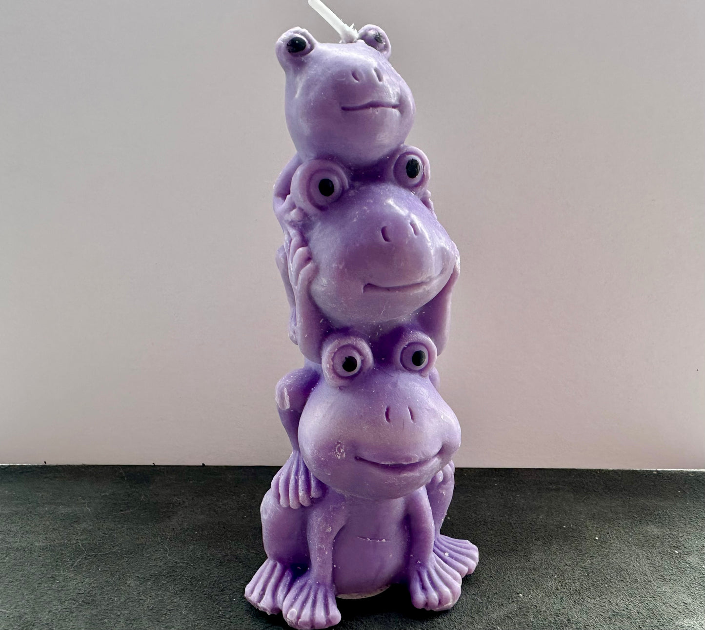 Hop, Skip and Jump - Frog Pillar Candle