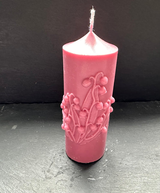 Lilly of the Valley Pillar Candle
