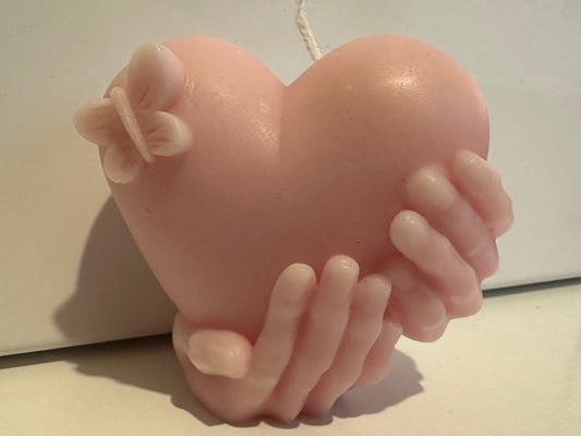 Heart with Butterfly Candle
