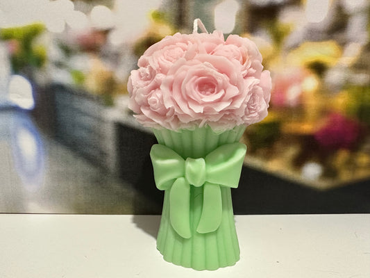 Roses Bunch Candle
