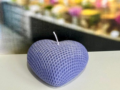 Mesh Design Heart Candle