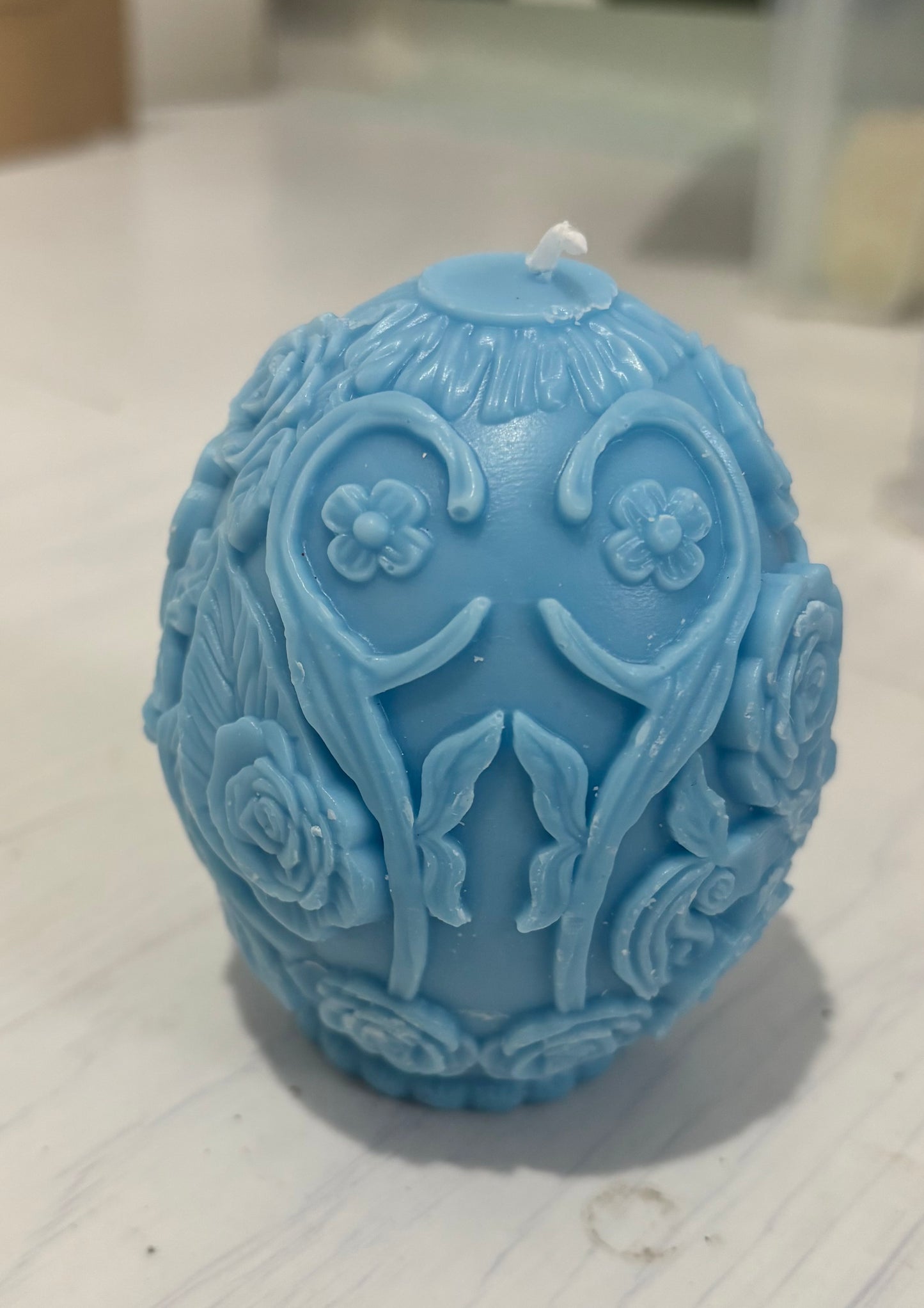 Floral Egg Candle